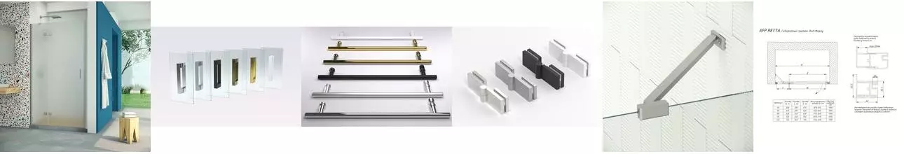 Душевая дверь «Vegas Glass» AFP Retta 95/199,5 сатин/матовый хром левая Душевая дверь «Vegas Glass» AFP Retta 95/199,5 сатин/матовый хром левая