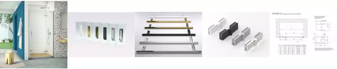 Душевая дверь «Vegas Glass» AFP Retta 100/199,5 прозрачная/матовый хром правая Душевая дверь «Vegas Glass» AFP Retta 100/199,5 прозрачная/матовый хром правая