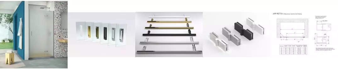 Душевая дверь «Vegas Glass» AFP Retta 100/199,5 сатин/матовый хром правая Душевая дверь «Vegas Glass» AFP Retta 100/199,5 сатин/матовый хром правая