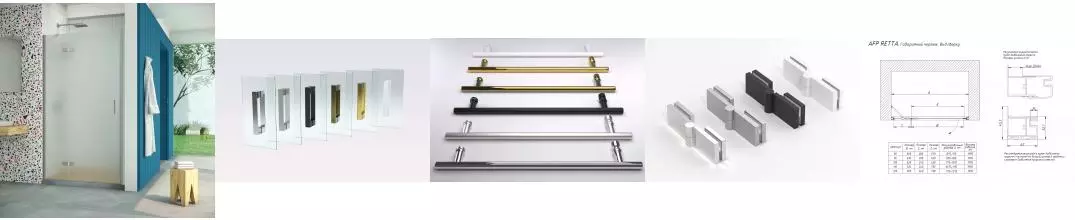 Душевая дверь «Vegas Glass» AFP Retta 120/199,5 сатин/матовый хром левая Душевая дверь «Vegas Glass» AFP Retta 120/199,5 сатин/матовый хром левая