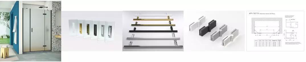 Душевая дверь «Vegas Glass» AFP-F Retta 130/199,5 сатин/чёрная матовая правая Душевая дверь «Vegas Glass» AFP-F Retta 130/199,5 сатин/чёрная матовая правая