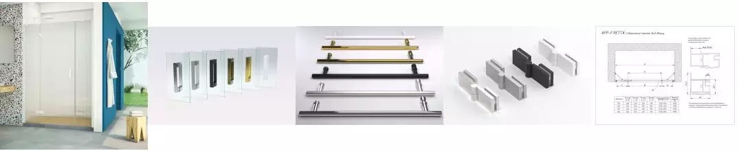 Душевая дверь «Vegas Glass» AFP-F Retta 150/199,5 Moru/белая левая Душевая дверь «Vegas Glass» AFP-F Retta 150/199,5 Moru/белая левая