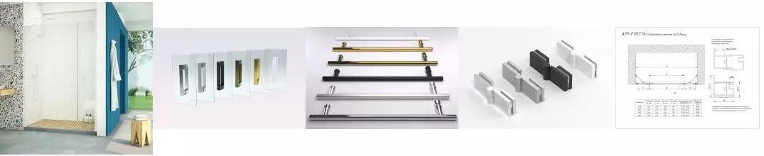 Душевая дверь «Vegas Glass» AFP-F Retta 160/199,5 Crystalvision/белая левая