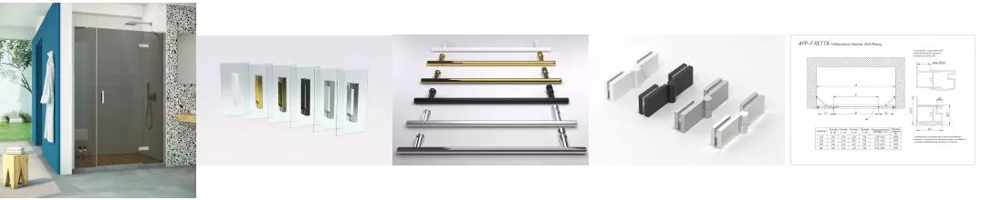 Душевая дверь «Vegas Glass» AFP-F Retta 160/199,5 графит/матовый хром правая Душевая дверь «Vegas Glass» AFP-F Retta 160/199,5 графит/матовый хром правая