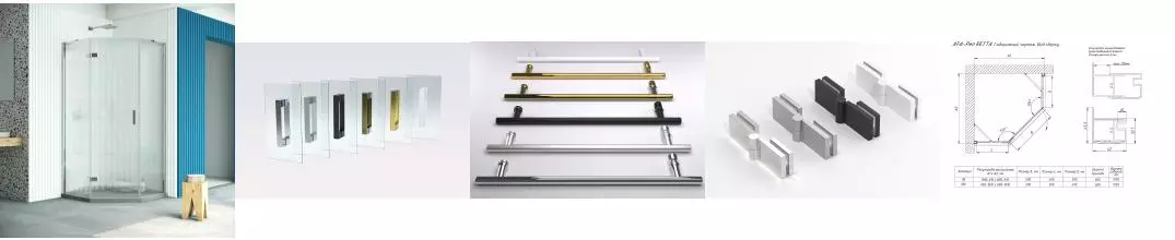 Душевой угол-ограждение «Vegas Glass» AFA-Pen Retta 100/100 прозрачный/глянцевый хром без поддона левый Душевой угол-ограждение «Vegas Glass» AFA-Pen Retta 100/100 прозрачный/глянцевый хром без поддона левый