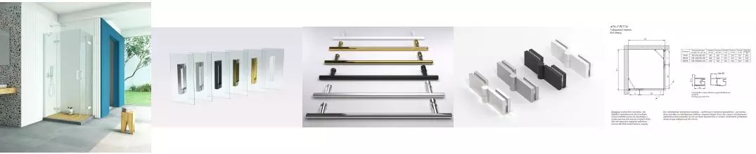 Душевой угол-ограждение «Vegas Glass» AFA-F Retta 100/80 Crystalvision/белый без поддона левый Душевой угол-ограждение «Vegas Glass» AFA-F Retta 100/80 Crystalvision/белый без поддона левый