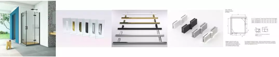 Душевой угол-ограждение «Vegas Glass» AFA-F Retta 100/80 Moru/чёрный матовый без поддона правый Душевой угол-ограждение «Vegas Glass» AFA-F Retta 100/80 Moru/чёрный матовый без поддона правый