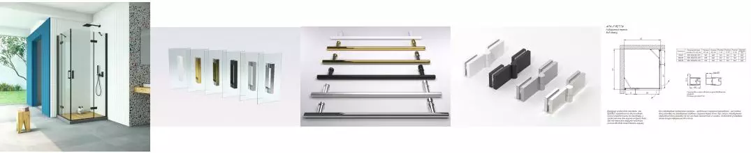 Душевой угол-ограждение «Vegas Glass» AFA-F Retta 100/90 Crystalvision/чёрный матовый без поддона правый Душевой угол-ограждение «Vegas Glass» AFA-F Retta 100/90 Crystalvision/чёрный матовый без поддона правый