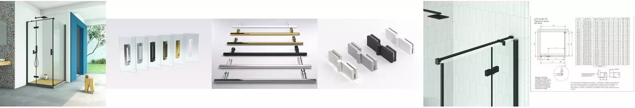 Душевой угол-ограждение «Vegas Glass» AFP-Fis Retta 90/120 прозрачный/чёрный матовый без поддона левый Душевой угол-ограждение «Vegas Glass» AFP-Fis Retta 90/120 прозрачный/чёрный матовый без поддона левый