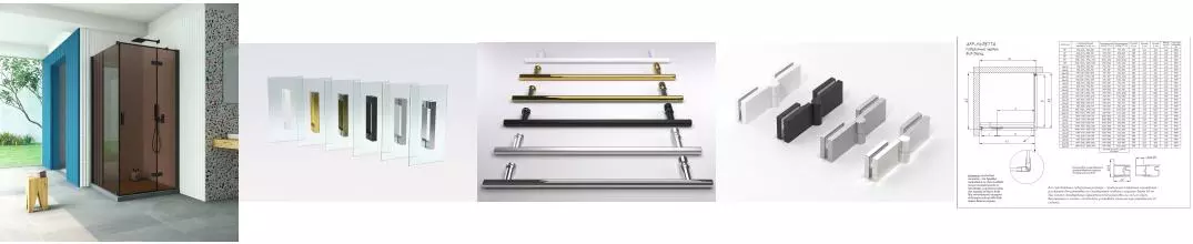 Душевой угол-ограждение «Vegas Glass» AFP-Fis Retta 100/110 бронза/чёрный матовый без поддона правый Душевой угол-ограждение «Vegas Glass» AFP-Fis Retta 100/110 бронза/чёрный матовый без поддона правый