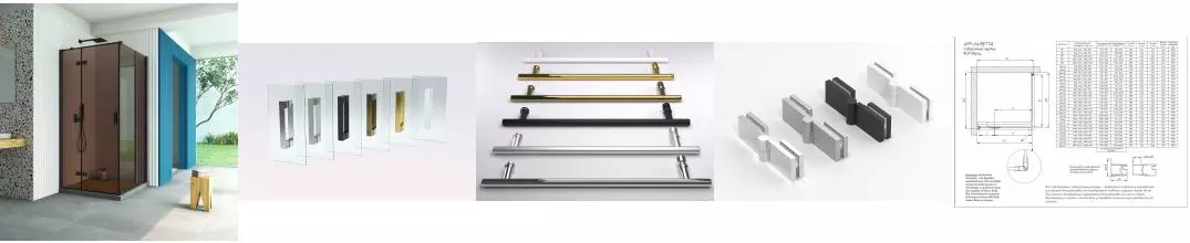 Душевой угол-ограждение «Vegas Glass» AFP-Fis Retta 110/100 бронза/чёрный матовый без поддона левый Душевой угол-ограждение «Vegas Glass» AFP-Fis Retta 110/100 бронза/чёрный матовый без поддона левый