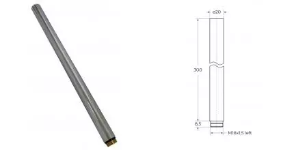 Удлинитель для штанги «Cezares» ECO-EXT30-01 30 хром