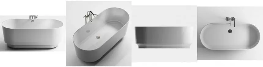 Ванна из литьевого мрамора «Астра-Форм» Аквариус 170/75 без сифона белая