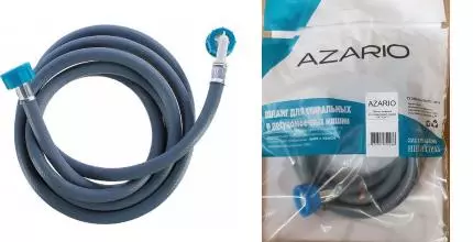 Подводка гибкая ПВХ «Azario» AZ-З-3,5 m 3/4"г-3/4"г шланг для стиральной машины заливной (1шт.) 350 см Подводка гибкая ПВХ «Azario» AZ-З-3,5 m 3/4"г-3/4"г шланг для стиральной машины заливной (1шт.) 350 см