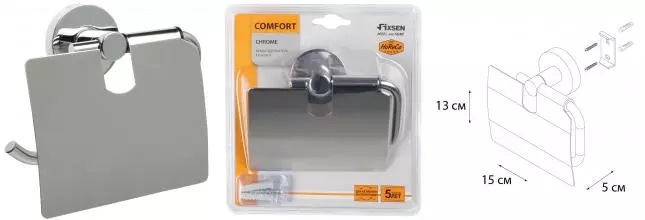 Держатель для туалетной бумаги «Fixsen» Comfort Chrome FX-85010 на стену хром