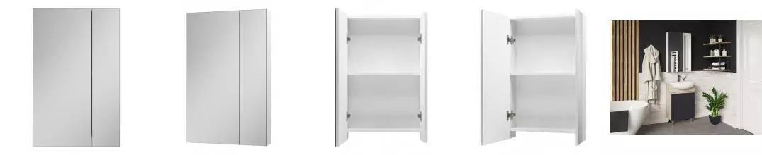 Зеркальный шкаф «Misty» Балтика 50 без света белый