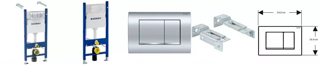 Инсталляция для унитаза с кнопкой «Geberit» Duofix Delta 458.163.21.1 Инсталляция для унитаза с кнопкой «Geberit» Duofix Delta 458.163.21.1