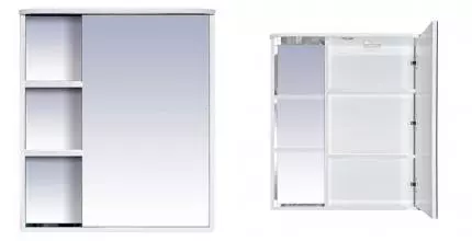 Зеркальный шкаф «Misty» Венера 70 с подсветкой белый правый Зеркальный шкаф «Misty» Венера 70 с подсветкой белый правый