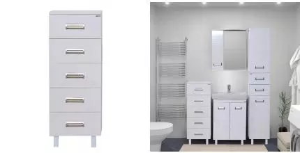 Полу-пенал «Misty» Селена 40 белый