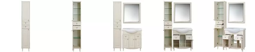 Пенал «Misty» Шармель 35 бежевый левый