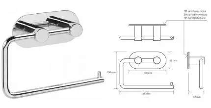 Держатель для туалетной бумаги «Bemeta» Easy 163112021 на стену хром