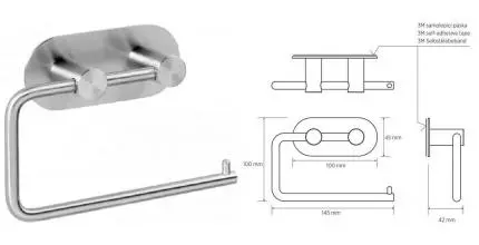 Держатель для туалетной бумаги «Bemeta» Easy 163112025 на стену матовый хром