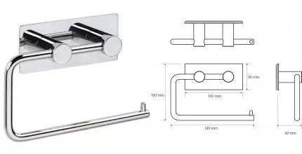 Держатель для туалетной бумаги «Bemeta» Easy 163112221 на стену хром