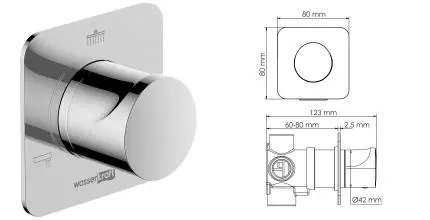 Дивертор «WasserKRAFT» Weida A269 на 3 выхода хром