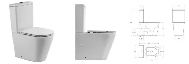 Унитаз компакт безободковый «Belbagno» Flay-Tor BB2149CP-TOR/BB2149T/BB870SC белый с сиденьем дюропласт с микролифтом белое Унитаз компакт безободковый «Belbagno» Flay-Tor BB2149CP-TOR/BB2149T/BB870SC белый с сиденьем дюропласт с микролифтом белое