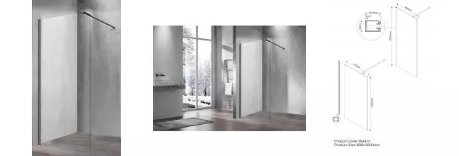 Душевая перегородка «Vincea» Walk-In VSW-1H600CLGM 60/200 прозрачная/вороненая сталь Душевая перегородка «Vincea» Walk-In VSW-1H600CLGM 60/200 прозрачная/вороненая сталь
