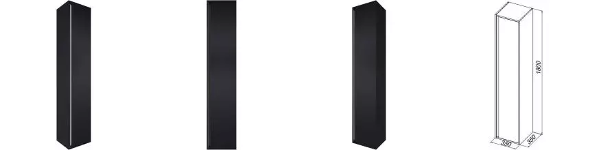 Пенал «Allen Brau» Activity 35 R подвесной антрацит матовый/олива браш 307959 правый