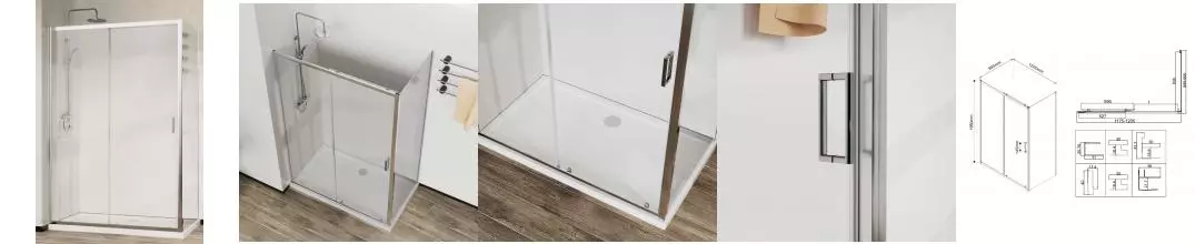 Душевой угол-ограждение «Vincea» City VSR-5CT9012CL 120/90 прозрачный/хром прямоугольный без поддона универсальный Душевой угол-ограждение «Vincea» City VSR-5CT9012CL 120/90 прозрачный/хром прямоугольный без поддона универсальный