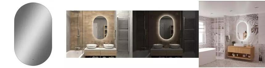 Зеркало «Misty» Титавин 600*1000 с подсветкой