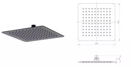 Верхний душ «Lemark» LM9487BL чёрный Верхний душ «Lemark» LM9487BL чёрный
