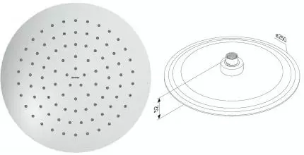 Верхний душ «Damixa» Scandinavian Pure 936050000 хром