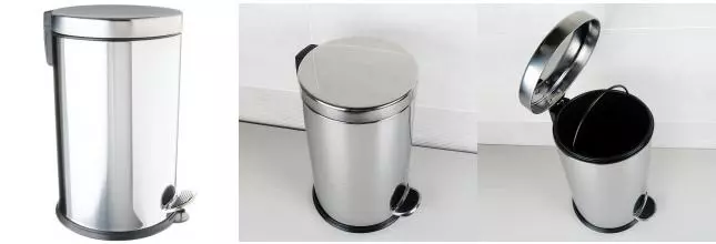 Мусорное ведро с педалью «Fixsen» FX-34024D 12 л хром