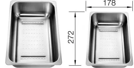 Коландер «Blanco» 220736 на кухонную мойку нержавеющая сталь