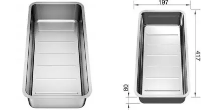 Коландер «Blanco» 227692 на кухонную мойку нержавеющая сталь