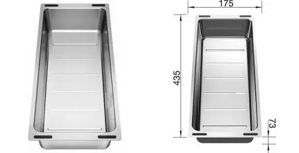 Коландер «Blanco» 227689 на кухонную мойку нержавеющая сталь