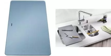 Разделочная доска «Blanco» 227697 для мойки Subline серебристая