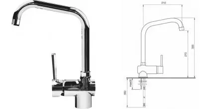 Смеситель для кухонной мойки «Lava» Industrial ID 0630 CHR chrome Смеситель для кухонной мойки «Lava» Industrial ID 0630 CHR chrome