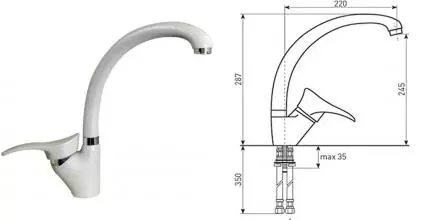 Смеситель для кухонной мойки «Lava» SG01 SCA scandic Смеситель для кухонной мойки «Lava» SG01 SCA scandic