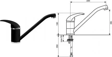 Смеситель для кухонной мойки «Lava» WEB WE 0900 LAV lava Смеситель для кухонной мойки «Lava» WEB WE 0900 LAV lava