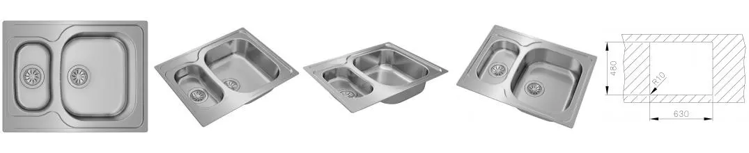 Мойка для кухни «Teka» Universe 60 T-XP 1 1/2 B 65/50 нержавеющая сталь нержавеющая сталь универсальная Мойка для кухни «Teka» Universe 60 T-XP 1 1/2 B 65/50 нержавеющая сталь нержавеющая сталь универсальная