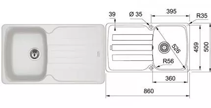 Мойка для кухни «Franke» Antea AZG 611-86 86/50 114.0489.160 искусственный камень белый Мойка для кухни «Franke» Antea AZG 611-86 86/50 114.0489.160 искусственный камень белый