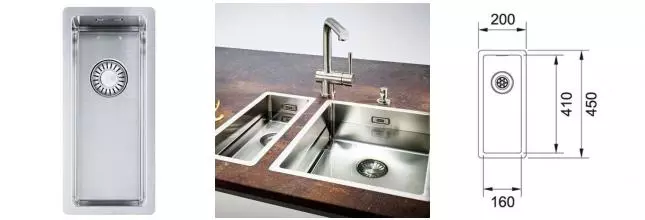 Мойка для кухни «Franke» Box BXX 20/45 210/110-16 нержавеющая сталь Мойка для кухни «Franke» Box BXX 20/45 210/110-16 нержавеющая сталь