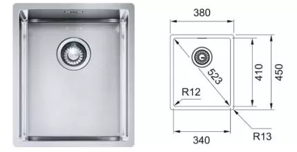 Мойка для кухни «Franke» Box BXX 210-34 38/45 127.0369.056 нержавеющая сталь Мойка для кухни «Franke» Box BXX 210-34 38/45 127.0369.056 нержавеющая сталь
