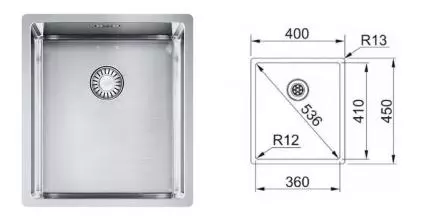 Мойка для кухни «Franke» Box BXX 210-36 40/45 127.0678.818 нержавеющая сталь Мойка для кухни «Franke» Box BXX 210-36 40/45 127.0678.818 нержавеющая сталь