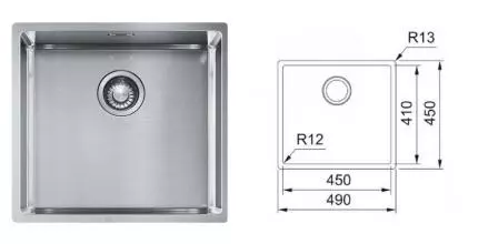 Мойка для кухни «Franke» BXX 210-45 49/45 127.0679.183 нержавеющая сталь Мойка для кухни «Franke» BXX 210-45 49/45 127.0679.183 нержавеющая сталь