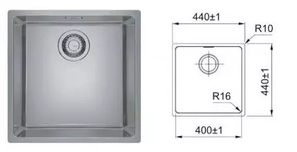 Мойка для кухни «Franke» Fex 210-40 44/44 нержавеющая сталь